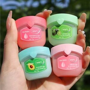 4 pc Moisturizing Lip Balm Sets Lipstick Makeup Natural Plant Base Cracking Lips